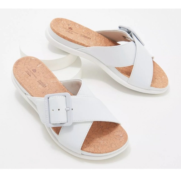 clarks june shell sandal